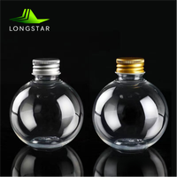 Ampoule sphérique bouteille en plastique bricolage couleur perle emballage bouteille vacances décoration PET bouteille transparente