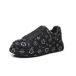 2026 New fashionable platform crystal-diamond-studded women's casual <b>shoes</b> comfortable and breathable walking style <b>shoes</b> - Product Image 1