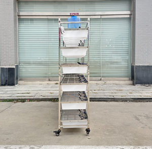 Système de soins pour petits <span class=keywords><strong>animaux</strong></span> avec 36 tiroirs, en acier inoxydable 304 moderne et luxueux, avec support pour souris et rats, système d'abreuvement, motif à pois - Product Image 2