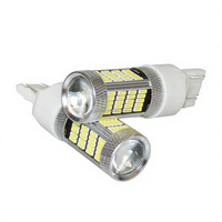 Systèmes d'éclairage automobile Ampoule LED pour voiture 12V Nouvelle version améliorée 92SMD T20 7443 92LED 4014 Clignotant de voiture, feu stop, feu de jour