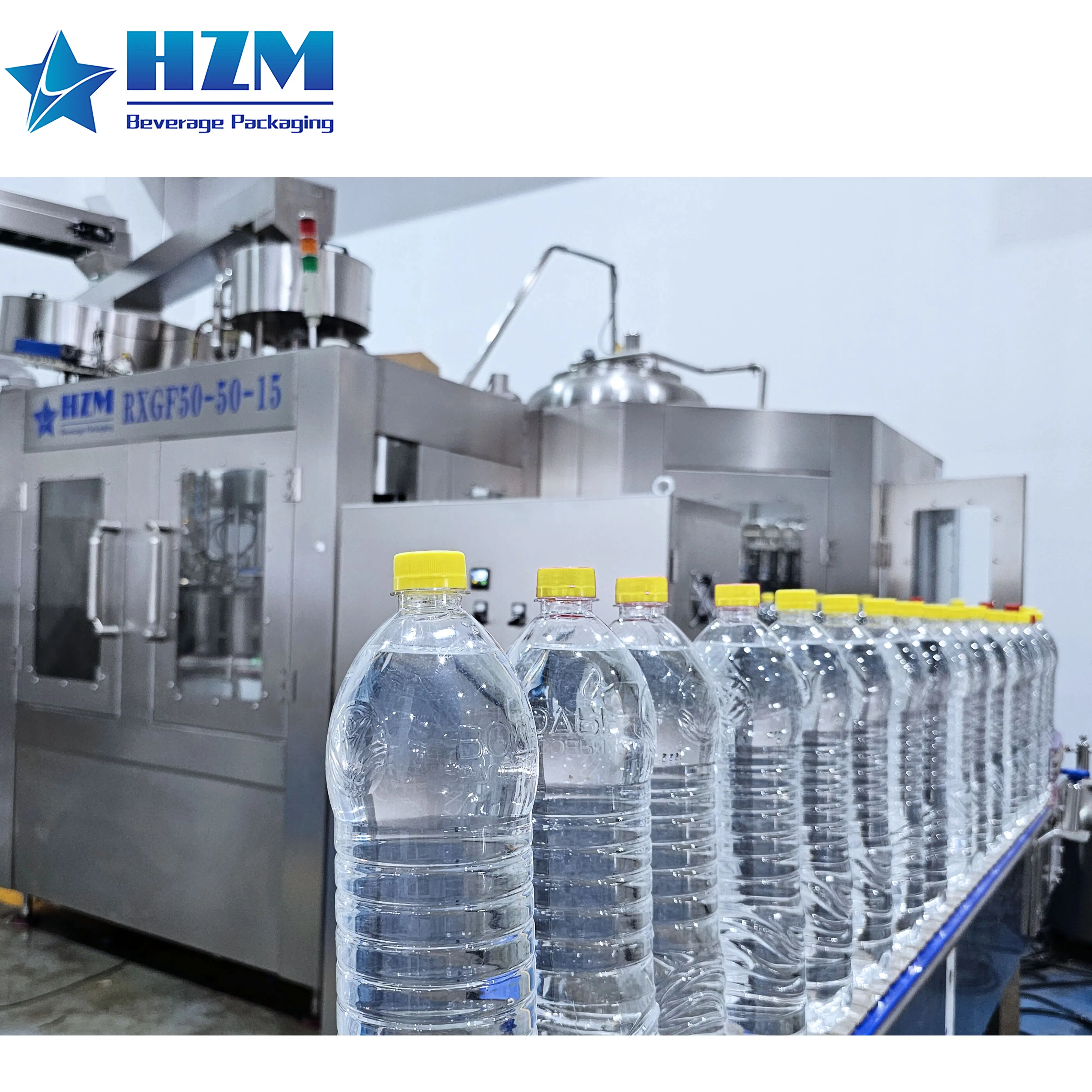 Completamente automático 3 en 1 botella de plástico PET línea de producción de agua mineral pura máquina de llenado de agua
