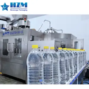 Hoàn Thành đầy đủ tự động 3 trong 1 nhựa Chai PET tinh khiết nước khoáng Dây chuyền sản xuất máy làm đầy nước