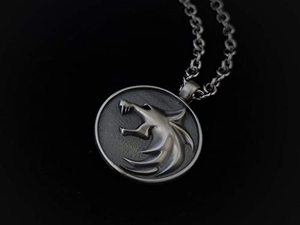 Vòng Cổ Mặt Dây Chuyền Huy Chương Trường <span class=keywords><strong>Witcher</strong></span> Geralt Của Rivia <span class=keywords><strong>Wolf</strong></span> - Product Image 2