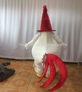 Hola gallo bianco del costume della mascotte/foghorn leghorn costumi della mascotte per la vendita - Product Image 2