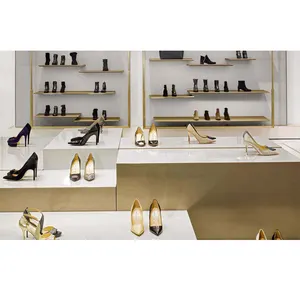 Hoge Kwaliteit Leveranciers Winkel Schappen Vrouwen Schoenen Winkel Display Design Schoenen Winkel Vitrines