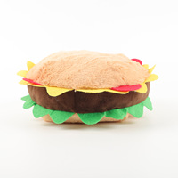 Peluche géante personnalisée super douce en forme de hamburger, coussin bébé dessin animé en coton PP, unisexe, sur commande selon votre échantillon de design