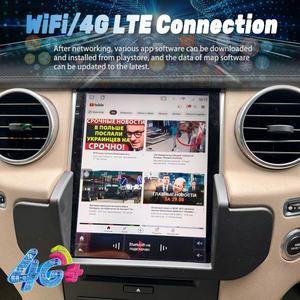 Écran de style Tesla, autoradio Android 13 pour <span class=keywords><strong>Land</strong></span> <span class=keywords><strong>Rover</strong></span> <span class=keywords><strong>Discovery</strong></span> 4 LR4 2009-2016, navigation GPS, autoradio, lecteur vidéo, Carplay - Product Image 3