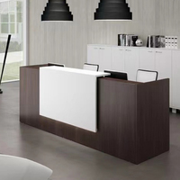 Bureau de réception en bois massif, comptoir, pour hôtel, petit salon de manucure, table de réception, pour salon
