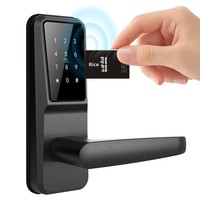 Cerradura Inteligente para Puerta con Tarjeta RFID de Fácil Instalación, Cerradura Electrónica TTlock Ble para Hotel, Entrada sin Llave, para Puerta de Madera, Apartamento, Hotel, Hogar