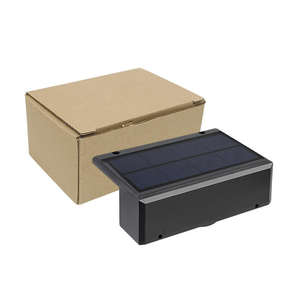 Applique murale extérieure solaire haute luminosité avec lumière <span class=keywords><strong>LED</strong></span> étanche pour porte d'entrée de jardin IP 65 - Product Image 2