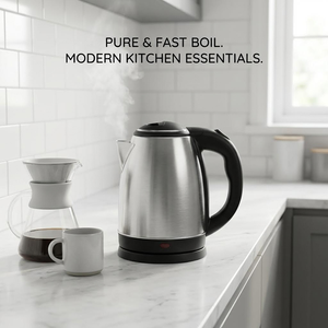 Bouilloire Électrique Sans Fil en Acier Inoxydable 1,8 L Personnalisée par le Fabricant avec Indicateur Lumineux pour l'Ébullition de l'<span class=keywords><strong>Eau</strong></span> à Usage Commercial - Product Image 1