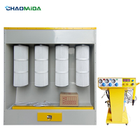 Revêtement en poudre électrostatique automatique peinture par pulvérisation systèmes de ligne de cabine de four machine utilisée pour le revêtement en poudre de profilés