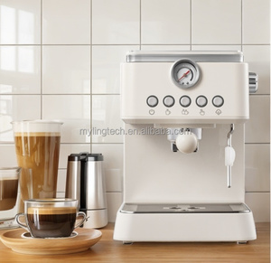 Machine à expresso 20 bars Machine à café électrique <span class=keywords><strong>italienne</strong></span> semi-automatique avec mousseur à lait - Product Image 4
