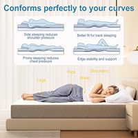 Komfortable Moderne Konvertierbare Hochdichte Schaum-Hybrid-Gel-Memory-Foam-Matratze für Heim-Möbel Krankenhaus Schlafzimmer 10 Jahre Garantie