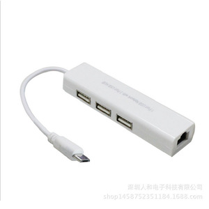 ฮับ USB สำหรับ Android พร้อมพอร์ต Ethernet Micro USB RJ45 Converter OTG สำหรับแท็บเล็ตและโทรศัพท์ - Product Image 4