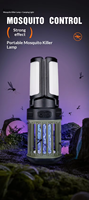 Lanterne de camping LED rechargeable Type-C, anti-moustiques, pliable, portable, pour tente, randonnée, pêche, urgence, jardin, Alison