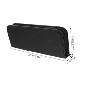 Hair Scissors Bag Hairdressing Comb Storage <b>Pouch</b> Can Storage Two Pieces Scissors Barber PU <b>Leather</b> Scissors Bag - Product Image 2