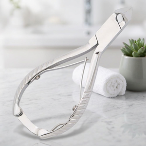 Vente en gros coupe-ongles professionnel en acier inoxydable manucure en forme de lune outil de pédicure double ressort robuste ongle d'orteil incarné - Product Image 2