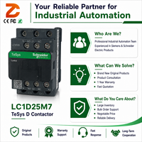 Kontaktor Magnetik Schneider Electric LC1D25M7 TeSys D 3P 3NO 25A 220V AC Sistem Starter Motor Distribusi Listrik