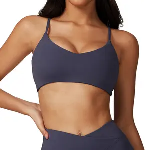 Quick-Drying Tight Back Yoga Sports Bra for Running & Fitness Comfortable Outer Wear Tank Top