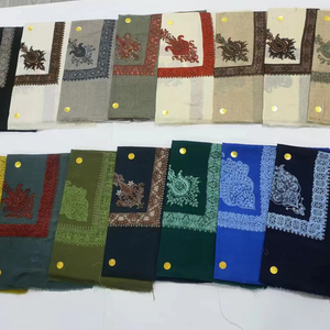 Lana <span class=keywords><strong>Yeman</strong></span> Arabia Saudita hombres bordado Shemagh Omani Masar oración Keffiyeh Bandana bufanda acrílico chal 50x50 pulgadas mezcla de colores - Product Image 4