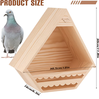 Casetta per piccioni in legno grande e personalizzata, fatta a mano, in legno resistente.