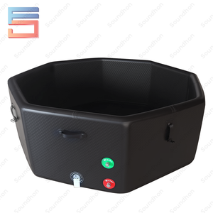 <span class=keywords><strong>Grande</strong></span> <span class=keywords><strong>piscine</strong></span> gonflable pour 6 à 8 personnes, bain froid extérieur, baignoire à glace portable pour des séances de récupération, idéale pour le plaisir en groupe et <span class=keywords><strong>la</strong></span> relaxation - Product Image 2