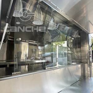 Remorque de restauration mobile entièrement équipée, petit chariot de nourriture, boutique de boissons mobiles, camion de nourriture glacée à vendre - Product Image 6