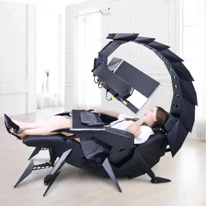 CLUVENS ergonomik akrep sandalye kokpit sıfır yerçekimi ofis koltuğu oyun iş istasyonu recliner kadar 5 monitörler rahat