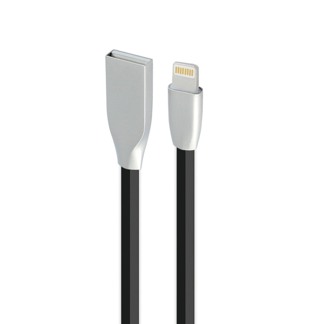 High Quality Nickel Plated Metal Case USB Braid Shielding Phone Charging Cable 1M/1.2M/1.5M Fast Data Transfer for IOS Computer