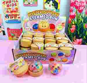 Wholesale Cute Mystery Steamed Bun Squishy Toy Colorful Gel <b>Bead</b> Filled Soft TPR Squeeze Fidget Toy Blind Box - Product Image 1