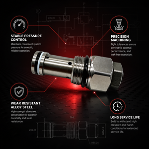 Válvula de Alivio Principal de Calidad OEM, Repuesto <span class=keywords><strong>para</strong></span> 07936467, Compatible con Excavadora SANY SY75C SY75C-9, Válvula de Seguridad Hidráulica, Piezas de Repuesto - Product Image 2