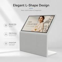 32/43/49/55 Inch L Shaped Touch Screen Kiosk Floor Standing Interactive Digital Signage Android Windows CMS Indoor Hotel Mall