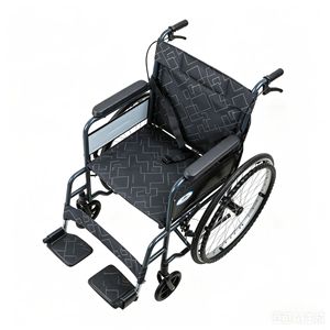 Fauteuil roulant manuel avec siège souple peint par pulvérisation, 88, en alliage d'acier noir, pliable, léger, scooter de mobilité pour personnes âgées - Product Image 3