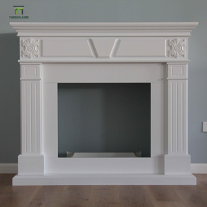 <span class=keywords><strong>Chimenea</strong></span> Moderna de Estilo Vintage con Repisa de Madera, Estilo Americano y Australiano, Independiente, Fácil Instalación - Product Image 5