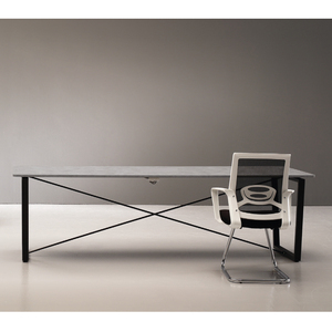 Hàn Quốc Thiết Kế Hiện Đại 4X8 Hội Nghị Bảng 2400X1200Mm Bền Laminate Top Công Ty Bàn Với Khung Thép Làm Tại Hàn Quốc - Product Image 6