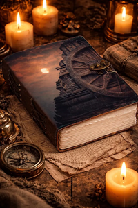 สมุดบันทึกหนังแท้ Good Vibes Only ลายดอกไม้สไตล์โบโฮ ทำมือ สมุดจดบันทึกวินเทจ สมุดบันทึกคำยืนยันเชิงบวก - Product Image 2