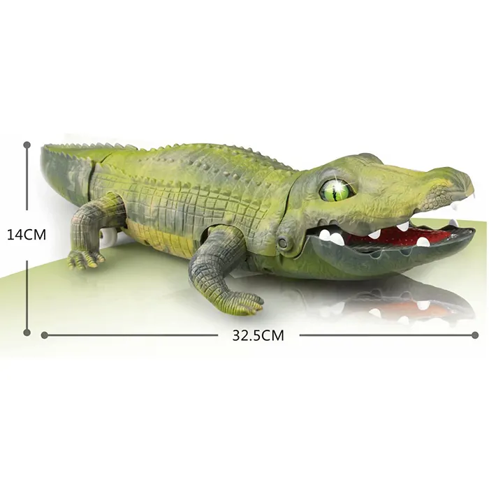 لعبة تمساح الحيوان المشي التي تعمل بالبطارية، ألعاب حيوانات للأطفال