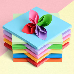 A4 Kích Thước 100Sheets 70gsm Duy Nhất Hai Lớp Màu Origami Giấy Tùy Chỉnh Kích Thước Hình Chữ Nhật Đầy Màu Sắc Giấy DIY Thủ Công Giấy - Product Image 2