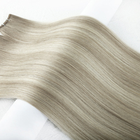 # Extensions de cheveux européens de qualité salon 9ATP9A/613, tissées à la main, double trame, Genius Weft, fabriquées à la machine