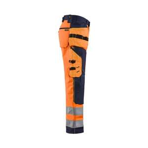 BLAKLADER - 156725175389C54 Pantalon d'artisan Softshell haute visibilité Orange/Bleu marine-EAN 7330509406083 HI-VIS WORKWEAR - Product Image 4