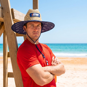 Chapeau de soleil en paille naturelle personnalisé avec logo pour hommes et femmes - Parfait pour la pêche, <span class=keywords><strong>le</strong></span> surf et la plage ; Chapeau de sauveteur d'été - Product Image 5
