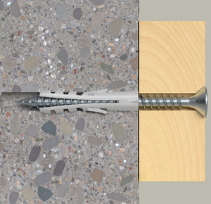 Elehk Plastic Wall Plug Anclajes de nailon PE Plastic Anchors M6 M8 Self-Drilling Drywall Hollow Wall Anchor - Product Image 2