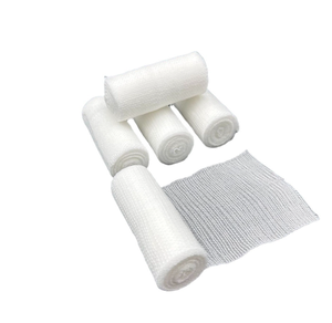 ผ้าพันแผลทางการแพทย์แบบใช้ครั้งเดียว MKR ผลิตจากวัสดุไม่ถักทอ ระบายอากาศได้ดี พร้อมแถบยืดหยุ่นสีขาว PBT  แบบม้วน  ใช้สำหรับปฐมพยาบาล  พร้อมคุณสมบัติการแผ่รังสีอินฟราเรดไกล - Product Image 1