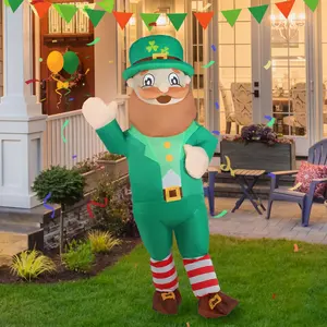 St. Patrick 'S Day Opblaasbaar Kostuum Feestfeest Gigantisch Opblaasbaar Kostuum Opblaasbaar Cosplaypak Voor Volwassenen