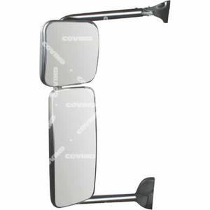 ESPEJO COMPLETO ESPEJO PRINCIPAL IZQUIERDO eléctrico + AUX. Manual de espejo retrovisor adecuado para Mercedes AXOR 1a S. ATEGO 1a S. () - Product Image 1