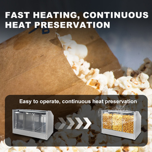 Hot bán điện bỏng ngô nóng lên Showcase, nhà máy bán buôn thương mại thép không gỉ bỏng ngô ấm hơn hiển thị - Product Image 2