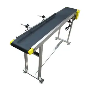 2021 New Adjustable Speed Mini Portable Food Industry Flexible Conveyor Belts For Inkjet Printer And Online Inkjet Printer