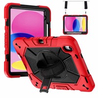 Housses de protection pour tablette iPad 11e génération A16 11 pouces, étui anti-chute avec sangle de transport et béquille