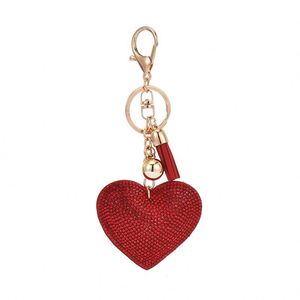 Wholesale Rhinestone Heart Keychain Tassel Pendant, Stylish Women's <b>Bag</b> <b>Charm</b>, Bulk Pack Accessory - Product Image 5